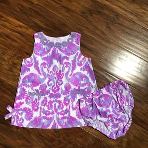 Lilly Pulitzer Baby Dress with Diaper Cover